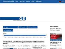Tablet Screenshot of gs-arbeitsbuehnen.de